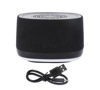 BONKZEBU Noise Sound Machine Alarm Clock,14 Soothing Sounds, Bluetooth 5.4 (Black)