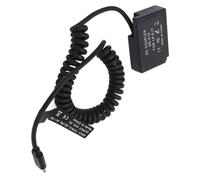BONKZEBU Plastic Full Decoding Dummy Battery DC Coupler Power Supply, Cable Length About 35-90cm, Input Voltage Type C 9V/12V, Output Voltage 8.4, 2A