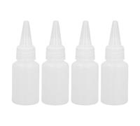 BONKZEBU Plastic Liquid Squeeze Bottles Set 100 Pack 30ml With Scale for Travel Picnic Artists, Small Translucent Dispensing Bottles for Various Liquids