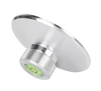 BONKZEBU Player Record Stabilizer, Lightweight Aluminium Alloy Clamp, Improves Sound Quality for Music Enthusiasts (Silver)