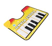 BONKZEBU Portable Electric Piano Floor Mat Relaxation Tool, User-Friendly Keyboard Mat with Pre-Programmed Songs, 1 X Potty Piano