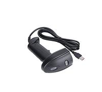 BONKZEBU Portable IP54 Barcode Scanner Ergonomically Designed, Wired USB Reader with Advanced Image Transmission Technology, Great for Industrial Use, ABS Material (Black Orange)