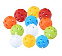 BONKZEBU Practice Balls, Airflow Balls, Large 72mm, Lightweight, Non Toxic, Brightly Colored, 12 Pack, 12 Pieces, 12 in Package