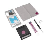 BONKZEBU Premium Metal Middle Chassis Bezel Plate for S21 Plus Phone Housing Repair with Professional Testing for Like New Condition (Silver)