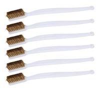 BONKZEBU Printer Cleaning Steel Wire Brush Rust Removal Accessory for Nozzle Cleaning 6pcs Wire Brush for Printer Maintenance Lightweight Portable