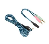 BONKZEBU Pro Crystal Clear Sound Quality Gaming Headsets Cable Stylish Mute Replacement Headphone Cable with Braiding Wire for Lossless 3D Stereo Sound, Compatible with 5, 7 Blue