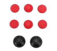 BONKZEBU Pro Thumb Stick Grip Set with 8 in 1 Cap Replacement, Customizable Style for Individuality, Includes 6 Thumb Grips Cap and 2 Replaceable Thumbsticks, Suitable for Pro Controller (Red)