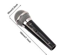 BONKZEBU Professional Wired Dynamic Microphone, Clear Voice for Karaoke Singing Music Performance, Super Cardioid Pattern for Family Entertainment, Zinc Alloy Material