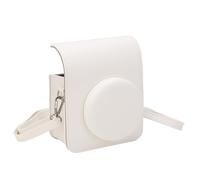 BONKZEBU PU Retro Instant Camera Bag Scratch Proof Rainproof with Adjustable Strap for Mini 40, Camera Case for Photography Lovers (White)
