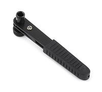 BONKZEBU Ratchet Wrench Durable Handle for Driver Bits 1/4 Socket Tool for Metal Workers PVC Black 4.4x1.26 Home Garage Workshop