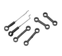 BONKZEBU RC Helicopter Connection Buckle Durable Replacement Parts for V912 A Pull Rod Spare Parts Lightweight Black Plastic 2 Set for Pilots