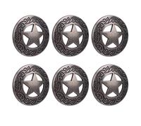 BONKZEBU Rivet Screw Kit Durable Hollow Five Pointed Star Rivets and Crossed Screws for Leather Crafts, Easy Installation for Belts Bags and More