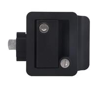 BONKZEBU RV Door Lock with Paddle Deadbolt, Secure Latch Handle for Enclosed Trailers, Fits 1-1/4in to 1-1/2in Thickness, Black