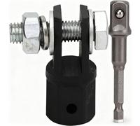 BONKZEBU Scissor Jack Drill Adapter, Universal 1/2 Inch Driver Socket for Ring or Double Hole Scissor Jacks, Impact Chrome Vanadium Steel