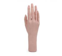 BONKZEBU Silicone Female Hand Model for Nail Art Training Jewelry Display Life Size Practice Hand 10.2 X 3.1in Right Hand Mannequin for Salon Practice