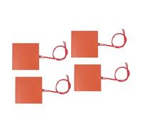 BONKZEBU Silicone Rubber Flexible Heating Pad Efficient 40W 200℃ Electric Blanket for Industrial Equipment 4Pcs