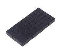 BONKZEBU Small Write On Wipe Off Dice for Board Games, 50Pcs Square Dice Develop Children Intelligence, Suitable for Various Interactive Games, 0.6" Size (Black)