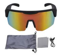 BONKZEBU Smart Sunglasses with Speaker Mic, 5.3 Wireless Headphone Sunglasses Touch Control for Men Women Cycling Gold, High Definition Lenses Sunglasses Outdoor