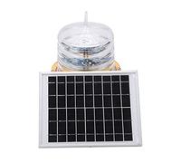 BONKZEBU Solar Power Beacon Light with IP68 for Marine Ship, LED Flashing Red Floating Lamp for Boat Navigation, Suitable for Oceans, Rivers, and Airports