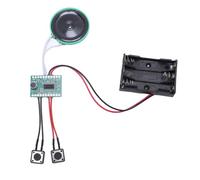 BONKZEBU Sound Recorder Module, Recordable Voice Module 4 Minutes Greeting Cards, Crafts, Gifts with Clear Sound, 40mm Speaker Diameter for Xmas, AAA Batteries Not Included