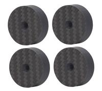 BONKZEBU Speaker Isolation Stand Feet Pad Strong Carbon Fiber Shock Absorber for Turntable Subwoofer Amplifier CD DVD, 4Pcs for HiFi Enthusiasts