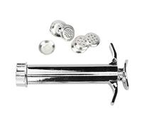 BONKZEBU Stainless Steel Clay Extruder Gun Durable Handheld Fondant Sculpture Craft Tool for Polymer Clay Ceramic Baking Decorating Silver