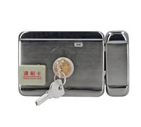 BONKZEBU Stainless Steel Electronic Deadbolt Lock, Keyholes Keyless Entry Lock, Battery Powered Anti Theft for Home Security, Card Key ID Keychain