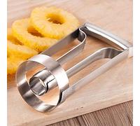 BONKZEBU Stainless Steel Peeler, Corer and Slicer Tool | Fruit Slicer with Blade, Rustproof Design, for Kitchen Use, Fits Pineapples over 8cm