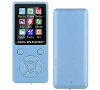 BONKZEBU T1 Music Mp3 Player Support 32G Memory EightDiagram TacticsButtons, Mini Mp3 Player 32GB, 4.2 Music, Small for Running (Blue)