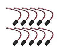 BONKZEBU T10 W5W LED Socket Holder Durable Light Bulb Extension for Car Motorcycle,10 Pcs T10 W5W Light Bulb Holder,Soft Rubber Material,Improved Visibility,Applicable for Car, Motorcycle