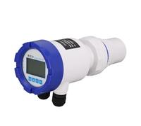 BONKZEBU Ultrasonic Water Level Sensor, Digital Liquid Depth Meter with LED Display 485 4-20mA Analog Output IP67 Protecting, for Water Wastewater Processing Power Mining