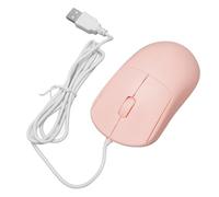 BONKZEBU USB Wired Mouse Optical Ergonomic Design 1200DPI Gaming Mouse for IOS Computers (Pink)