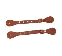 BONKZEBU Vintage Style Adjustable Spur Straps for Riding Boots, Rhinestone Decorated Western Spur Boot Straps for Horse Riders (Brown)