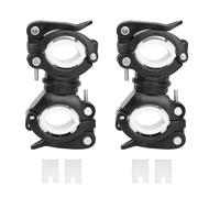 BONKZEBU Walking Stick Cane Drive Rollator Universal Rotating Accessory Durable Adjustable Cane Holder for Elderly Walker Wheelchair Mobility Scooter ABS Material (Black and White)