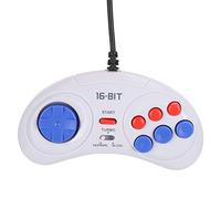 BONKZEBU White Ergonomic 9-Pin Mini Handheld Game Console Function Game Controller for Gamers ABS Material