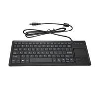 BONKZEBU Wire Keyboard,Built in USB Hub Plus Wireless Touch With Easy Media Control,Plug and Play Wired Touch Keyboard,For Basic Gestures