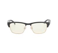 BONKZEBU Wireless BT Sunglasses Open Ear Headphones Noise Reduction Long Battery Life for Audiobooks Voice Control Fishing Basketball Mixed Material (Gold frame model)