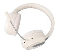 BONKZEBU Wireless Gaming Headset Clear Sound Noise Canceling Headphones for Immersive Gaming Experience and Clear Calls for All Devices Plastic (Beige)