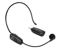 BONKZEBU Wireless Headset Microphone Portable Auto Pairing Clear Voice for Teaching Guide 2.4G Wireless Microphone for Teachers, Omnidirectional Noise Cancelling