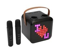 BONKZEBU Wireless Microphone Karaoke Machine Portable Speaker with Adjustable Volume for Classroom Presentations, RGB Light for Home Karaoke Nights