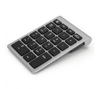 BONKZEBU Wireless Number Pad for Laptop with Scissor Switch Keycap, Fast Rebound Speed Low Delay, Compatible with Windows XP Vista 7/8/10 (Iron Gray)