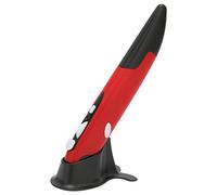 BONKZEBU Wireless Optical Pocket Pen Mouse Small Adjustment 800 1200 1600 DPI 2.4GHZ USB Wireless Pen Mouse for Precise Cursor Control Plug and Play for Office Workers ABS Material (Red)