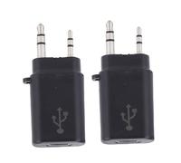 BONKZEBU Wireless Radio Programming Adapter Stable Connection for Radios USB C 2 Pin 2 Way for Amateur Radio Enthusiasts and Emergency Rescue Personnel ABS Metal