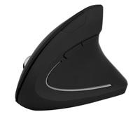 BONKZEBU Wireless Vertical Gaming Mouse Ergonomic Design for PC Laptop, Optical 1600DPI Non-delay Control for Office Workers (Black)