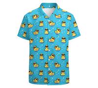 BONLOR 80s Shirts for Men 90s Shirts 80s 90s Hawaiian Shirt Funny Summer 90s Party Shirt Retro Button Up Shirt 80s Mens Clothing, White-5, Large