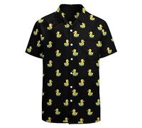 BONLOR 80s Shirts for Men Retro 90’s Shirts Hawaiian Shirt Novelty Button Down Shirts Disco Shirt Funny Party Outfits, White-duck, 3XL