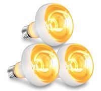 Bonlux 100W Reptile Heat Lamp Bulb E27 High Intensity Heat Bulb for Reptiles, 220-240V UVA Daylight Basking Bulb for Bearded Dragon, Lizard, Tortoise, Chicken-3Pack