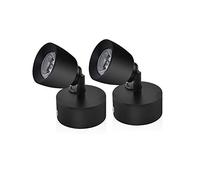Bonlux 12 Volt LED Lights Interior RV Reading LED Lamp, 12V Rotatable Reading Spotlight for Bedside Lamp, RV, Caravan, 5th Wheel or Vehicles, Warm White 3000K, 2-Pack