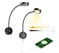 Bonlux 12V Campervan Reading Lights with USB Charger, 3W 3000K LED Wall Mounted Reading Lamp Dimmable Flexible Gooseneck 12V Wall Lights for Motorhome Bedside Boat Caravan Truck Cabin Bed DC12-24V