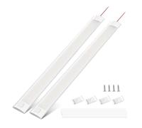 Bonlux 12V Interior LED Van Lights Bar, 120 LEDs 12V LED Strip Light Perfect for Campervan RV Carvan Boat Truck Garage with Switch,4000K,Ultrathin Design, 2Pack